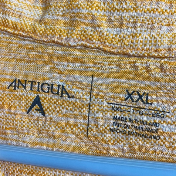 Antigua Orange White Tennessee Volunteers Short Sleeve Polo Shirt Size XXL - Picture 3 of 7